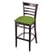 Holland Bar Stool Co 30" Bar Stool, Dark Cherry Finish, Canter Kiwi Green Seat 314030DC009 - alternate 1